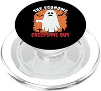The Economy Creeps Me Out Funny Recession Halloween PopSockets PopGrip for MagSafe