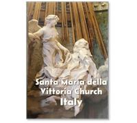 The Ecstasy of Saint Teresa of Avila Bernini Sculpture at The Santa Maria Della Vittoria Church in Rome, Italy, Fridge Magnet