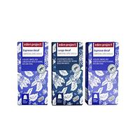 THE EDEN PROJECT 120 Decaf Coffee Pods Variety Pack Compatible with Nespresso Original - Premium Arabica, Rainforest Alliance Certified, Climate Neutral, Home Compostable Capsules (12 x 10 Pack)