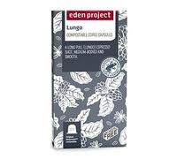 THE EDEN PROJECT 120 Lungo Espresso Coffee Pods Compatible with Nespresso Original - Premium Arabica, Rainforest Alliance Certified, Climate Neutral, Home Compostable Capsules (12 x 10 Pack)