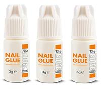 The Edge 3G Adhesive False Super Strong Nail Tips, Clear - Pack of 3