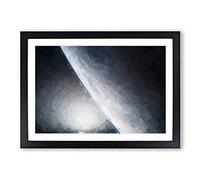 The Edge of The Earth in Abstract Framed Print | A2 Black Framed Wall Art | Ready to Hang | Abstract Fantasy Picture | Living Room Bedroom Lounge Office