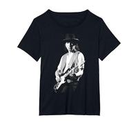 The Edge U2 Lead Guitarist Live 1987 T-Shirt, Women's Plus, Black, 1X