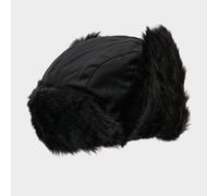 The Edge Women's Furry Trapper Hat, Black One Size