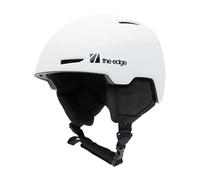 The Edge Yukio Adult Snow Helmet with Removable Comfort Liner, Fleece Ear Pads, Mesh-Screened Vents, Adjustable Fit, for Skiing and Snowboarding (White, L)