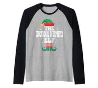 The Educational Interpreter Elf Funny Christmas Matching Raglan Baseball Tee