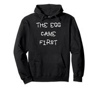 The Egg Came First Chicken Riddle Pullover Hoodie