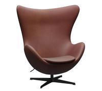 The Egg Chair / Egg Chair armchair Fritz Hansen anniversary model leather Grace chestnut - FRITZ HANSEN EI GRACE