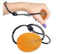 THE EGG ON A THREAD - hand squeezer trainer, grip strengthener, therapy and stress ball. This one-set exerciser is perfect for stress relief, forearm, hand and finger strength, therapy and rehab