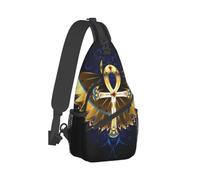 The Egyptian Ankh Symbol Meaning Symbol Crossbody Chest Bag, Unisex Crossbody Bag, Travel, Sports, Hiking Backpack