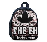 The Eh Team Canadian Hockey Cute Backpack Small Daily Daypack Travel Shoulder Bag with Adjustable Strap Funny Graphic