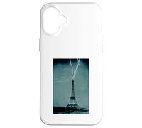 The Eiffel Tower as a colossal lightning conductor Case for iPhone 16 Plus