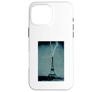 The Eiffel Tower as a colossal lightning conductor Case for iPhone 16 Pro Max