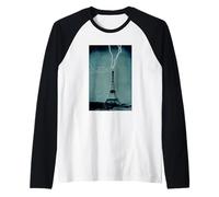 The Eiffel Tower as a Colossal Lightning Conductor Raglan Baseball Tee