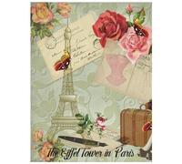 The Eiffel Tower in Paris: Eiffel Tower Notebook (Composition Book Journal) (8.5 X 11 Large)(110 Pages)