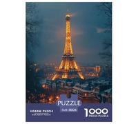 The Eiffel Tower in Paris Jigsaw Puzzles Puzzle for Adults Kids. 1000 Pieces Interesting Impossible Challenge Toy Educational Game Home Decoration for Adults& Kids Age 14 Years Up 38x26cm/1000pcs