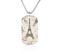 The Eiffel Tower Necklace Gift for Girlfriend Boyfriend, Long Chain Pendant Custom with Picture, Personalized Necklace Gift for Christmas Anniversary Family Birthday Valentine's Day