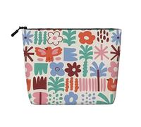 The Eight Diagrams Fake Hemp Faux Hemp Makeup Travel Bag Cosmetic Bag for Women and Girls
