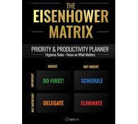 The Eisenhower Matrix: A Simple Priority & Productivity Planner for Time Management, Task Organization and Focus