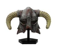 The Elder Scrolls V: Skyrim Dragonborn Iron Helmet Replica - Officially Licensed Collectible, Hand-Painted Resin, Limited Edition (5,000) with Display Stand