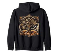 The Elder Tree Boho Paganism Protection Medicine Witches Zip Hoodie