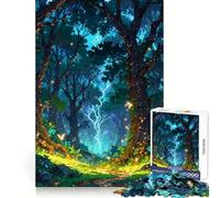 The Electric Forest 1000 Teenager Pieces Jigsaw Puzzle Mind Exercise Toy Bonding Time Precision Cut Art Collection Piece (50x75cm)