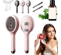 The Electric Spray Air Cushion Massage Comb for Women,4 Modes, Lcd, Type-C Charging, Scalp Massage for Effective Hair & Scalp Care (Pink)