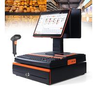 The electronic cash register is equipped with a handheld scanner, touch screen and keyboard to help the retail and catering industries to manage cash and inventory efficiently