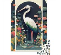 The Elegant Crane Jigsaw Puzzle for Adults, 1000 Pieces Animal Puzzle, Quiet Weekend Activity, 52x38cm/1000pcs