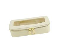 The elegant makeup brush storage box is made of practical and sturdy PU PVC, portable brush container for your beauty needs at home or on the go