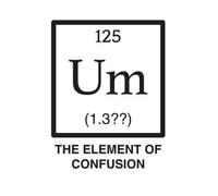 The Element Of Confusion T-Shirt - White - 5XL