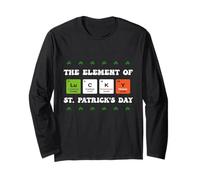 The Element of Lucky St. Patrick’s Day Chemistry Shamrock Long Sleeve T-Shirt