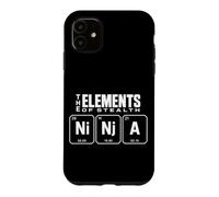 The Elements Of Stealth Ninja Periodic Table Funny Ninja Case for iPhone 11