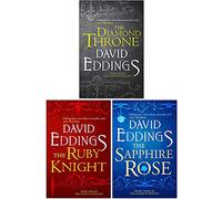 The Elenium Trilogy 3 Books Collection Set By David Eddings (The Diamond Throne, The Ruby Knight, The Sapphire Rose)