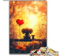 The Elephant And The Mouse JigsawPuzzle 2000 Pieces for Teenagers, Stress Reliever Staycation Kill Time with Matching Poster And Trivia Sheet (70x100cm)