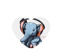 The Elephant In The Room Pattern Car Air Fresheners 4 Pcs Heart Shape Hanging Aromatherapy Tablets Scented Fresheners For Bedroom Bathroom
