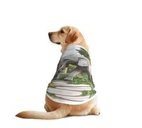 The Elephant in Utopia Dog Shirt Vest Dog Clothes- Breathable Cooling for Big Dogs, Sun Protection Comfort Wear for Golden Retriever, Husky, Alaska Outdoor Activities XX-Large