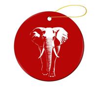 The Elephant Round Decor Hanging Ornament 1 Pcs