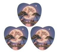 The Elephant Walks Car Air Freshener, 3 Pcs Love form Hanging Air Freshener Cards, Long Lasting Fragrance Scented Cards for Car, Home, Office Black-style
