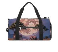 The Elephant Walks Gym Bag for Men Women, Waterproof Gym Tote Bags, Large Duffel Bag for Travel Workout