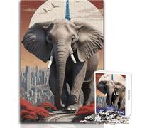 The Elephants Rule 1000 Piece Adult Puzzles Interactive Educational Skill Game Great Meaningful Gift Idea Size 50x75cm