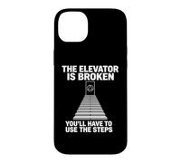 The Elevator Is Broken -Fun Sobriety Anniversary AA NA Sober Case for iPhone 14 Plus