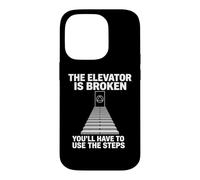 The Elevator Is Broken -Fun Sobriety Anniversary AA NA Sober Case for iPhone 14 Pro