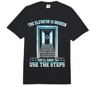 The Elevator is Broken Sobriety Anniversary AA NA Recovery Comfort Colors Adult Heavyweight T-Shirt