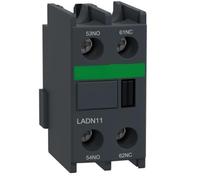 The elevator LADN11 Auxiliary contact block, 1NO + 1NC, front mounting, screw clamp terminals