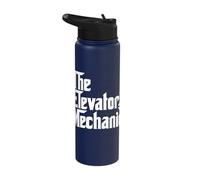 The Elevator Mechanic Technician Apparel Stainless Steel Insulated Water Bottle