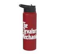 The Elevator Mechanic Technician Apparel Stainless Steel Insulated Water Bottle