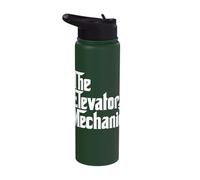 The Elevator Mechanic Technician Apparel Stainless Steel Insulated Water Bottle
