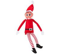 The Elf Company 40cm Sitting Girl Elf Soft Toy, Red, One Size
