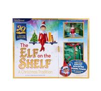 The Elf on the Shelf: A Christmas Tradition Limited 20th Anniversary Edition Box Set - Posable Boy Scout Elf with Blue Eyes, New Edition Storybook and Keepsake with Collectible Pajama Set and Ornament